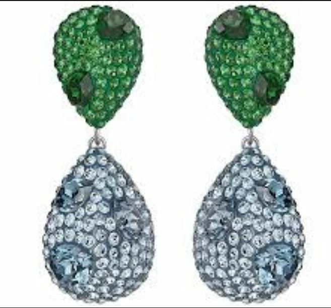 Atelier Swarovski Moselle Double Drop Pierced Earrings #5263621 NIB$249