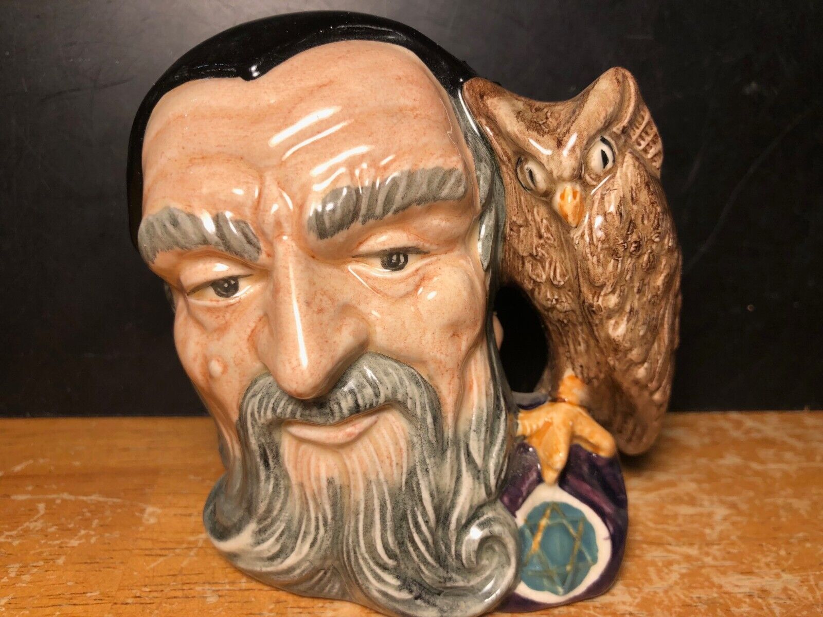 Royal Doulton Toby Merlin & Owl Mulberry Hall York - Vintage 1959