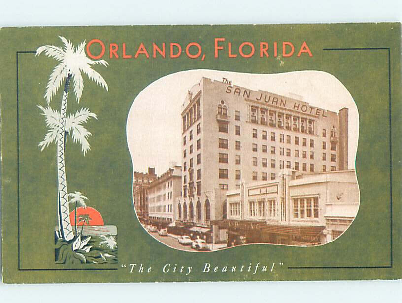 1940\'s HOTEL SCENE Orlando Florida FL AE2422