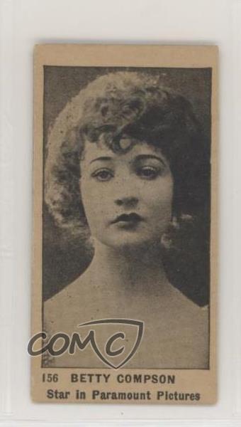 1922 Starring In Strip Cards W991 Numbered Betty Compson #156 m4e