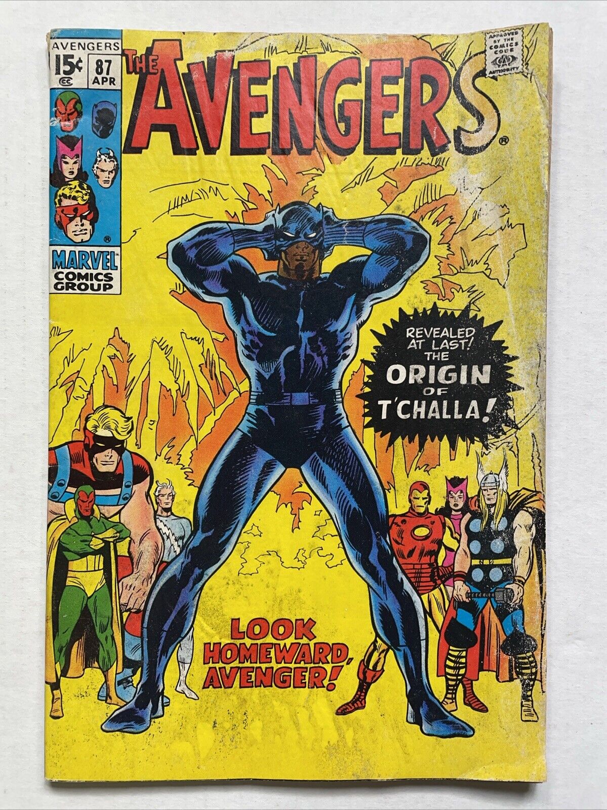 Avengers #87 G- 1971 Marvel Comics Origin Black Panther 