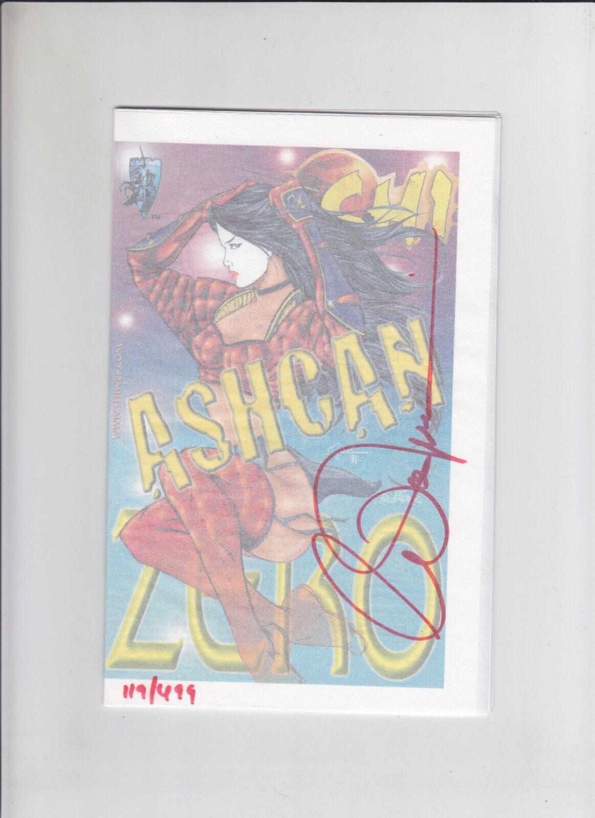 Shi Zero Ashcan Edition signed by William Bill Tucci (119/499) Crusade Comics