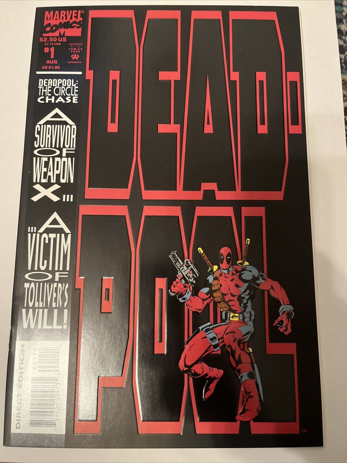 Deadpool: The Circle Chase Issue #1  1993 Marvel Comics