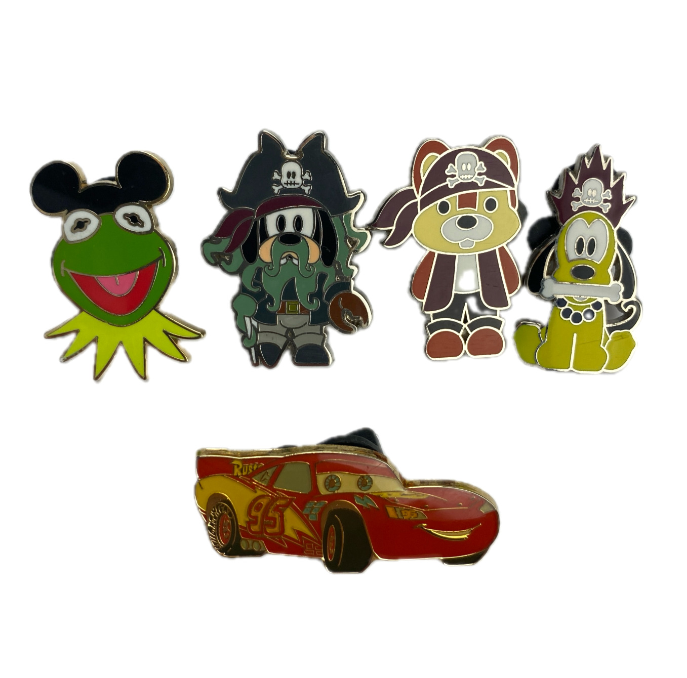 Disney Trading Pins Pirates of the Caribbean Muppets Cars Kermit Lot of 5 Pixar