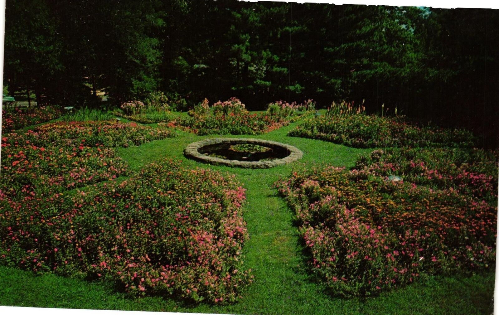 Vintage Postcard- The Informal Garden, Weston, W. VA.
