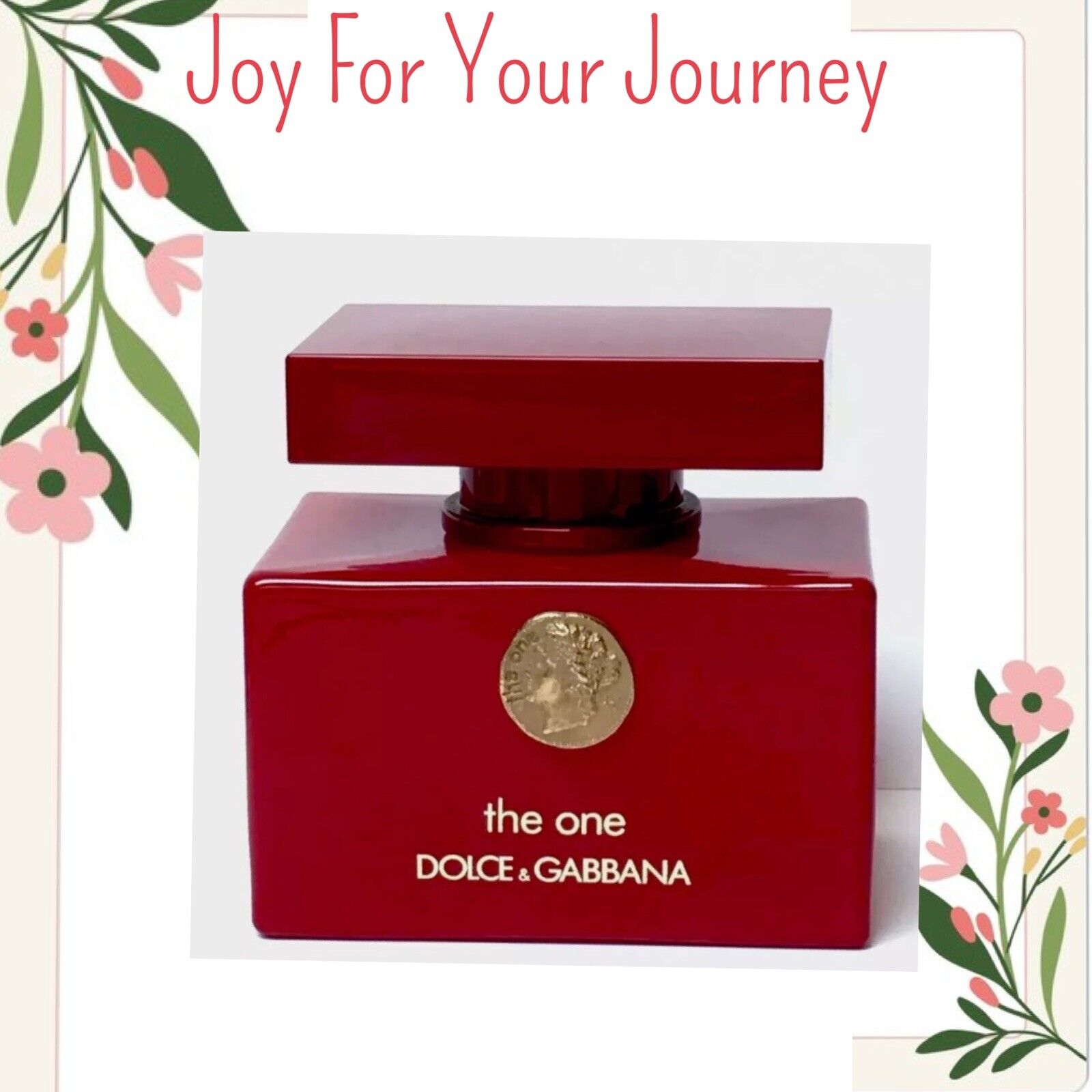 The One Red Dolce & Gabbana Perfume Bottle Designer Collector Edition Used EMPTY