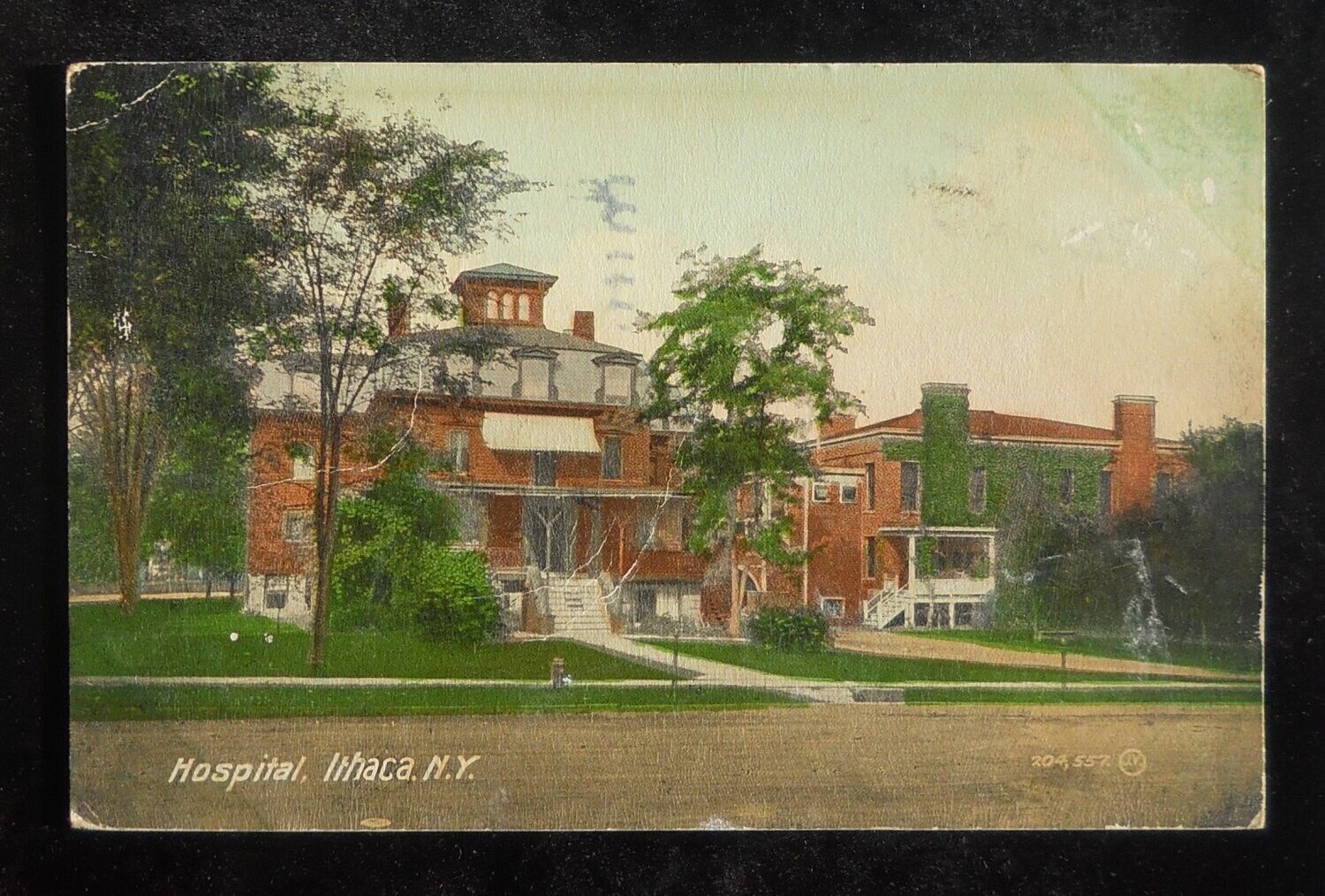 1912 Hospital Ithaca NY Tompkins Co Postcard New York