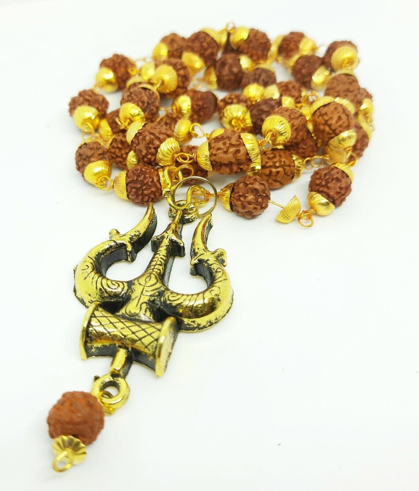 5 Mukhi Rudraksha Mala 5 Face Rudraksh Mala 7 Mm Bead Size Necklace Energized