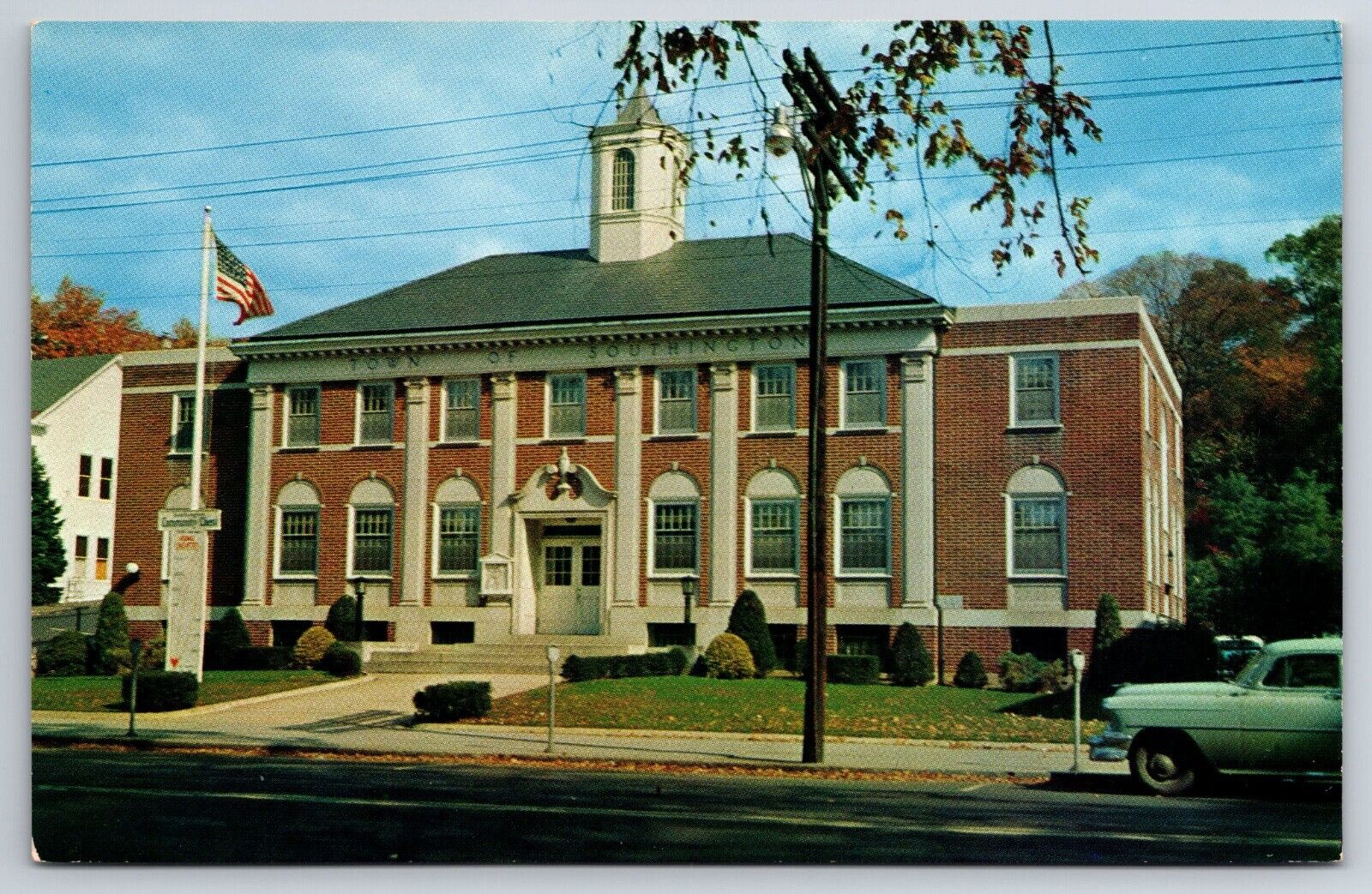 Postcard - Town Hall Southington Connecticut