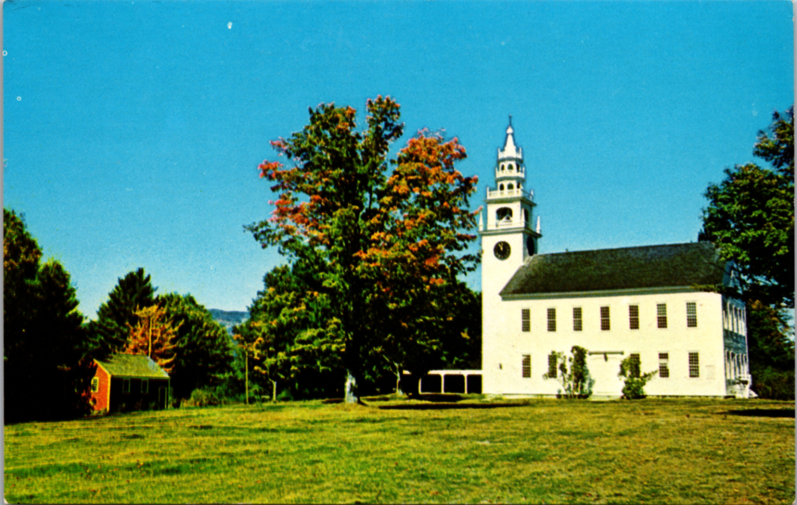On The Common, Jaffrey Center, New Hampshire, Vintage Postcard