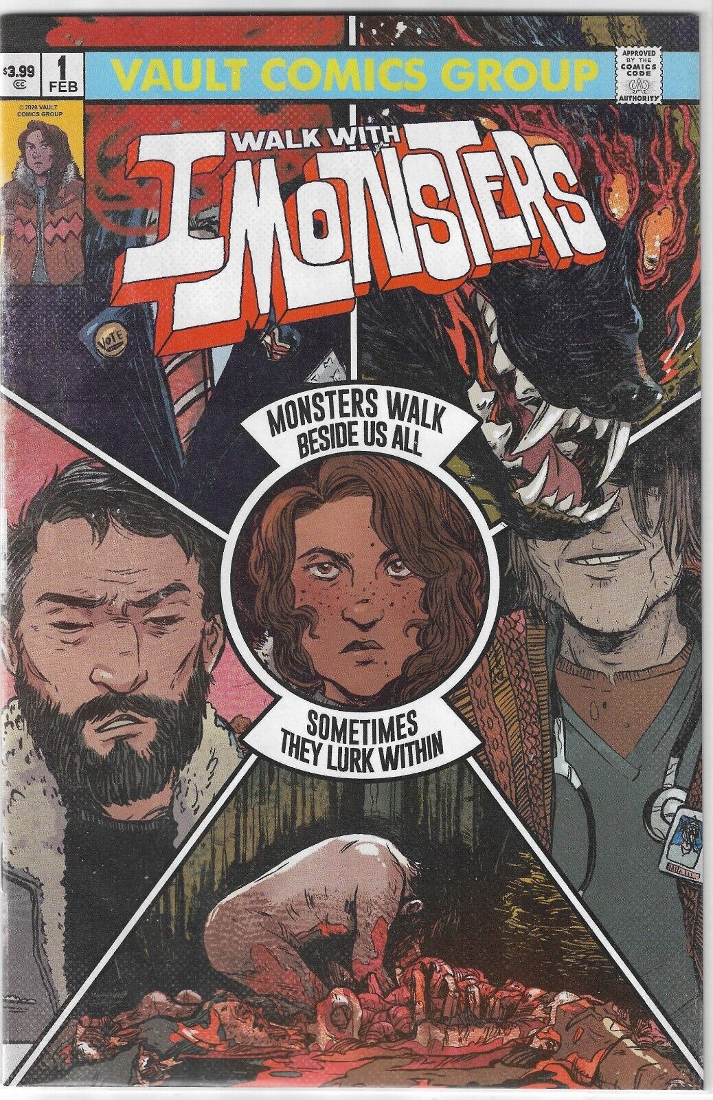 I Walk with Monsters #1 Marvel Homage Variant Cover Vault Comics