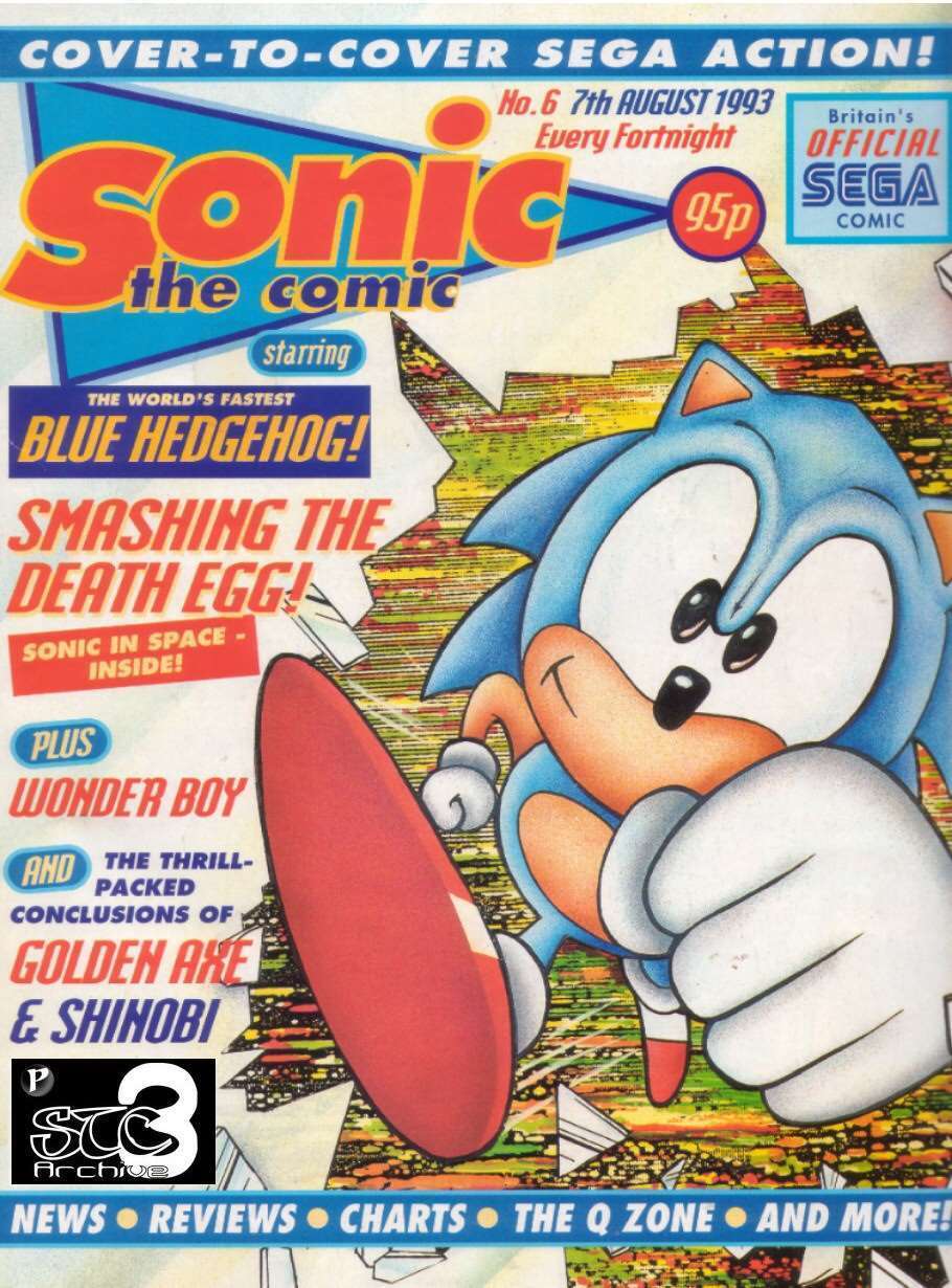 Sonic the Comic #6 VG; Fleetway Quality | low grade - Hedgehog - we combine ship
