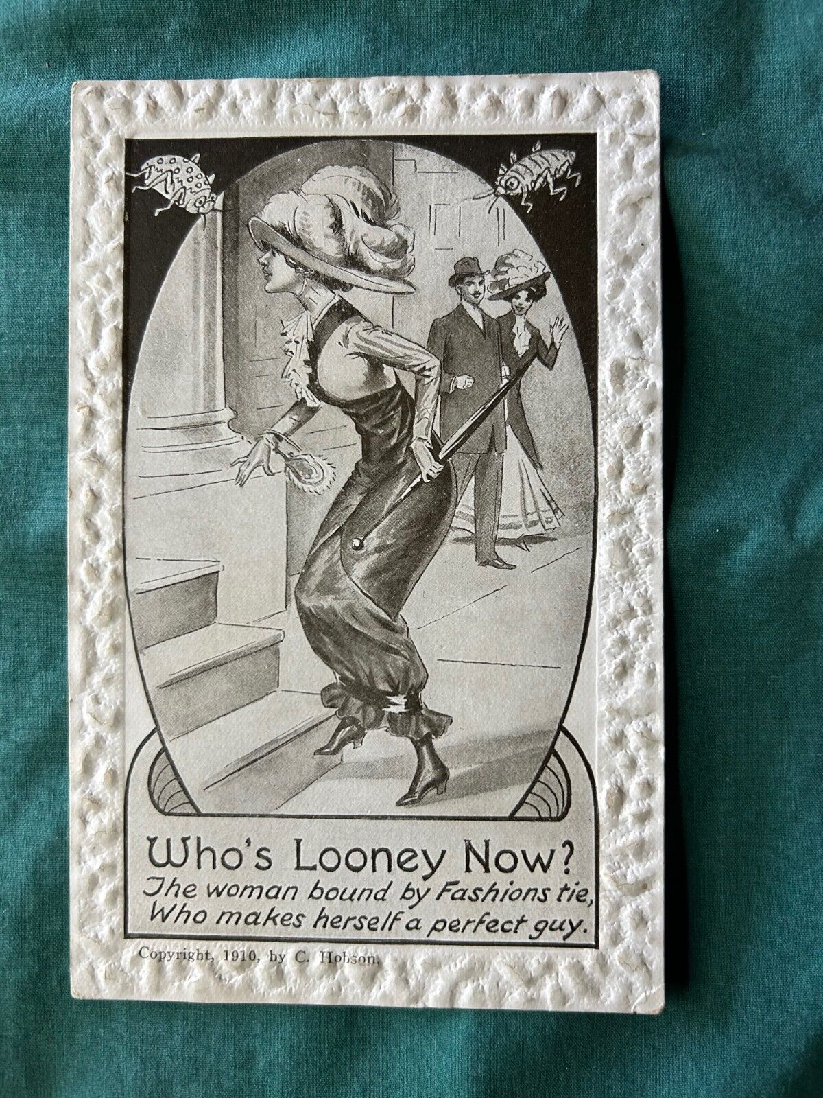 Antique Who’s Looney Now, Romance Postcard Early 1900’s, Unused