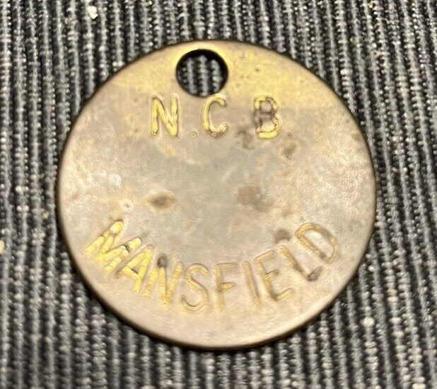 RARE blank NCB Mansfield Colliery Coal Mine Pit Check