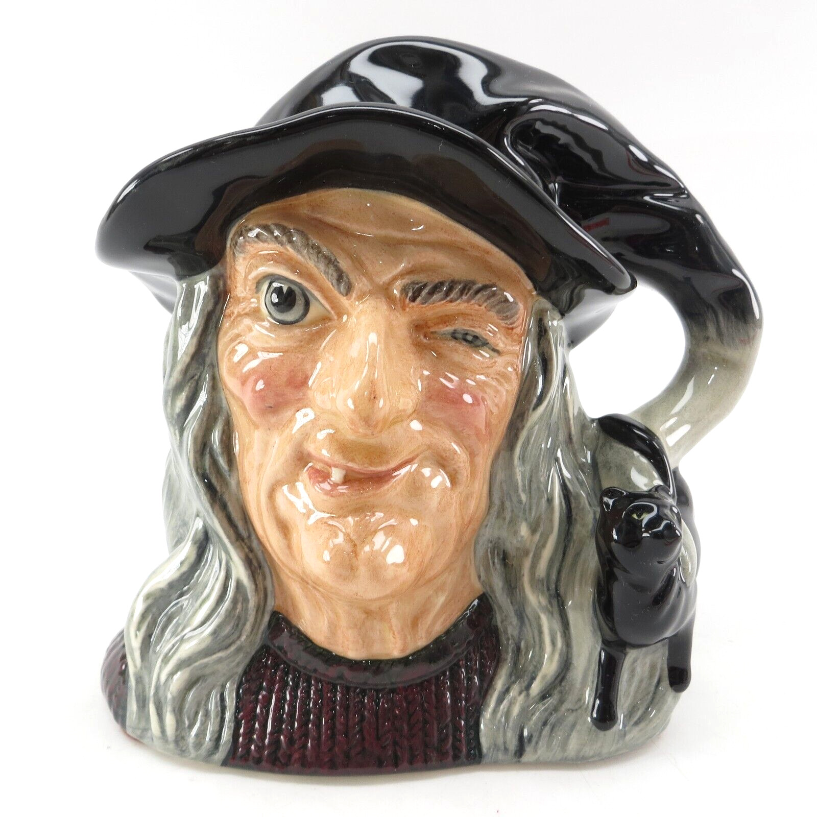Royal Doulton D6893 THE WITCH Character Toby Jug Figurine 1991 LARGE