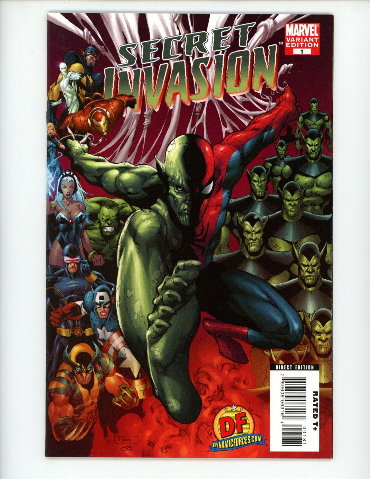 Secret Invasion #1 Comic Book 2008 NM- COA Mel Rubi Limited 2500 Comics