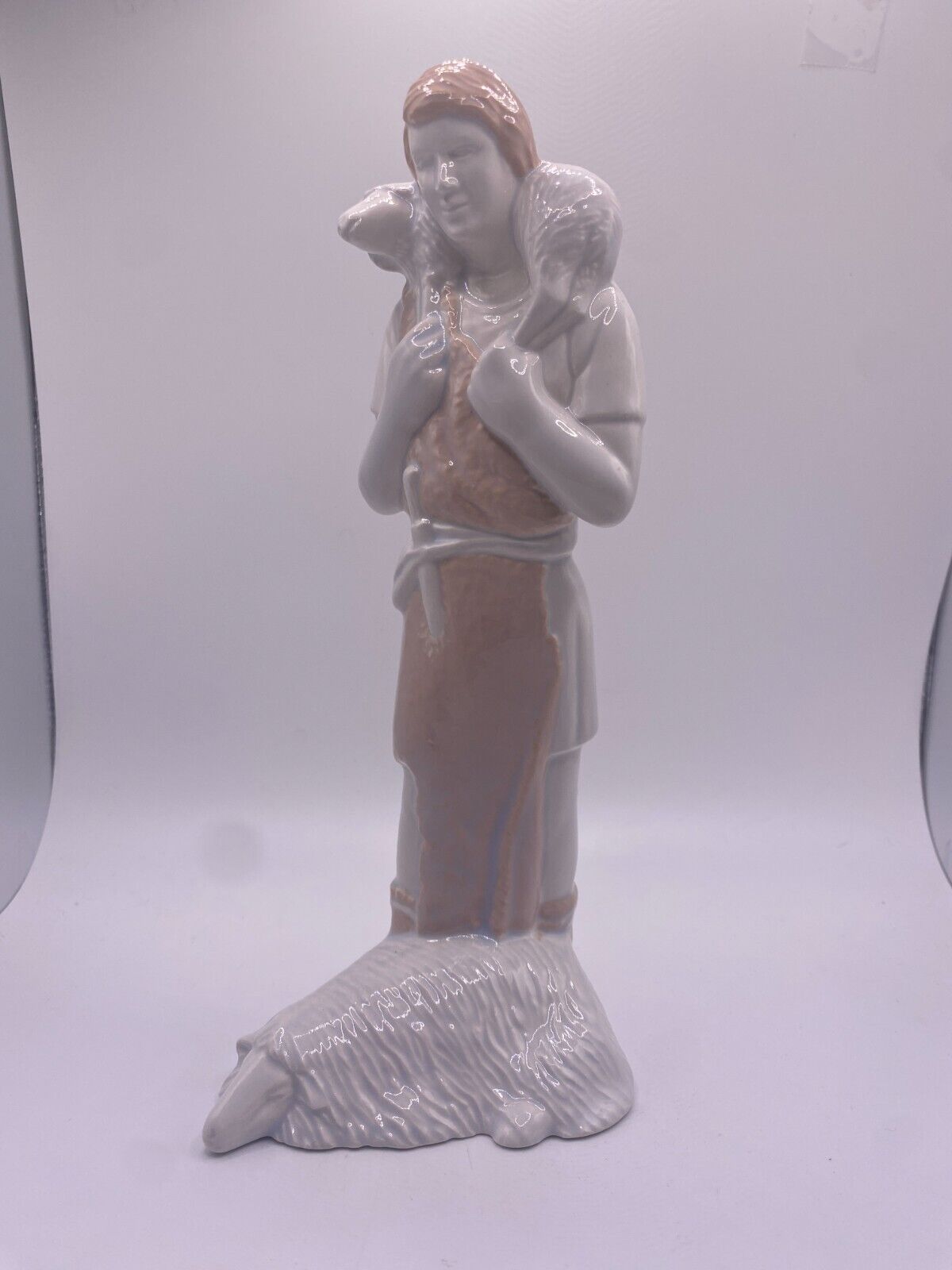 Vintage - Large Glazed Ceramic Nativity 