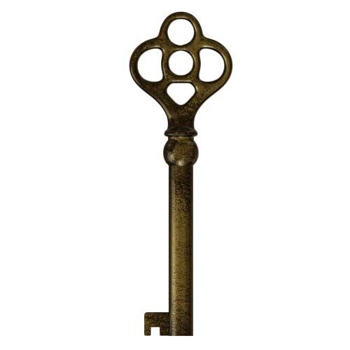 KY-3 Hollow Barrel Antique Brass Replacement Skeleton Key for Pack Of 1