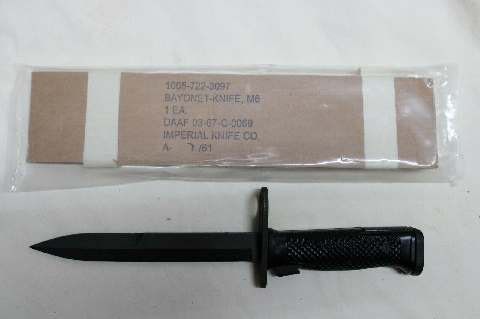 US Military Issue IMPERIAL Knife Bayonet UNOPENED NOS packaged Collector Grade
