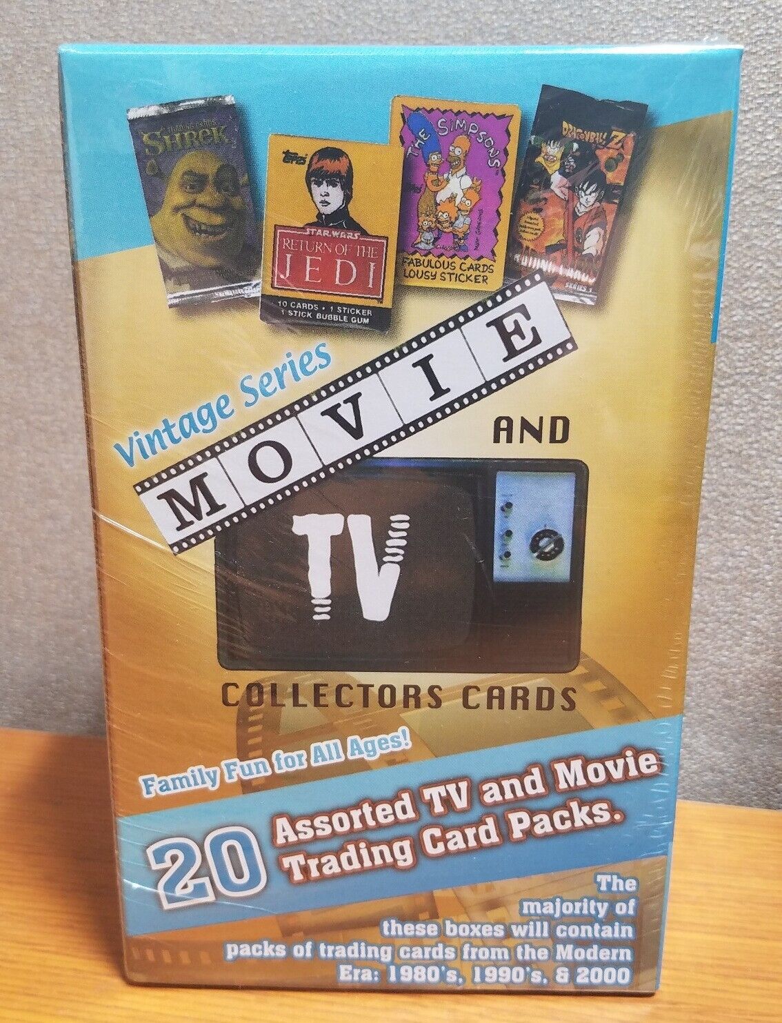 NON-SPORTS Super Vintage Series Movie & TV Collector Cards SEALED BOX 20 PACKS A