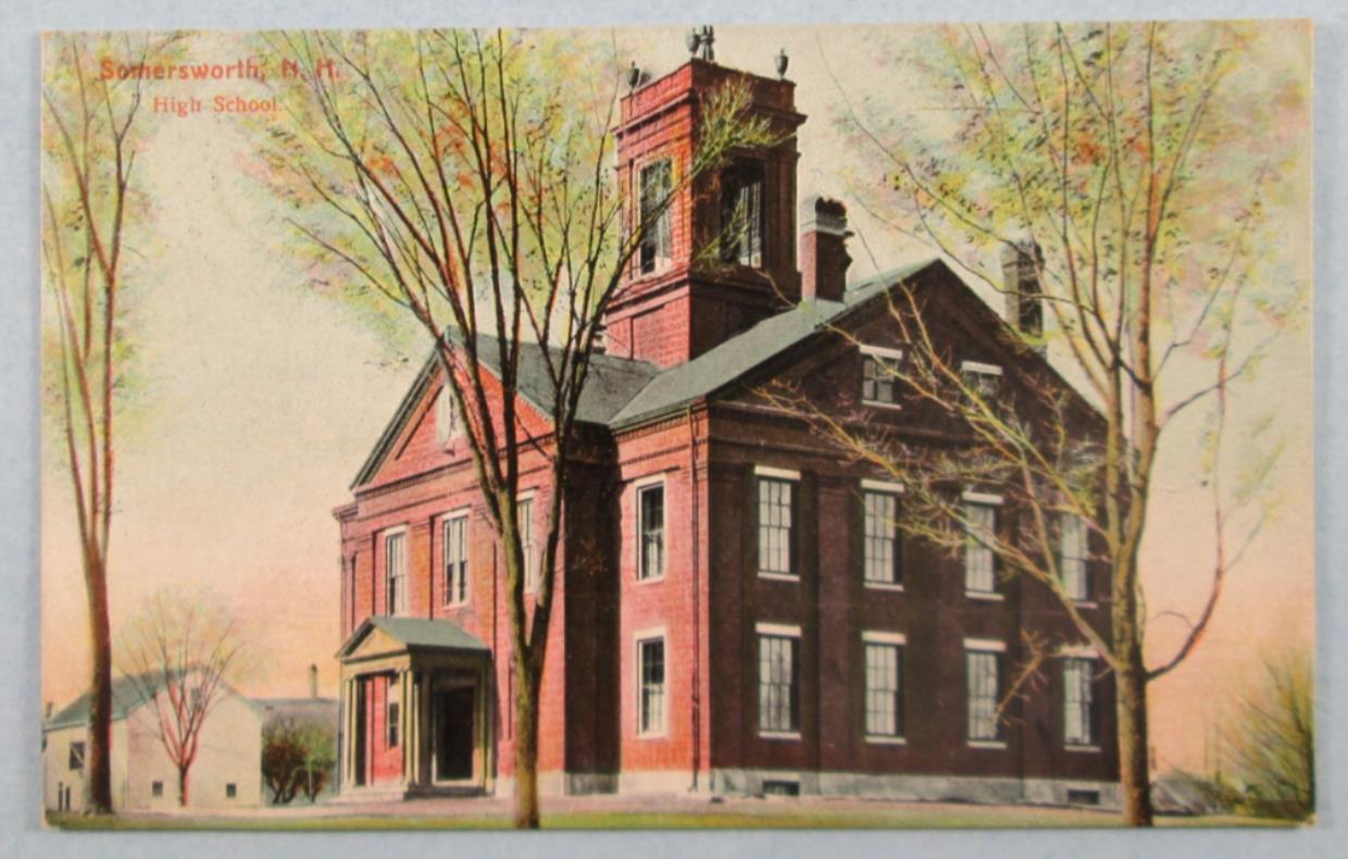High School, Somersworth, NH New Hampshire 1911 Postcard (#6549)