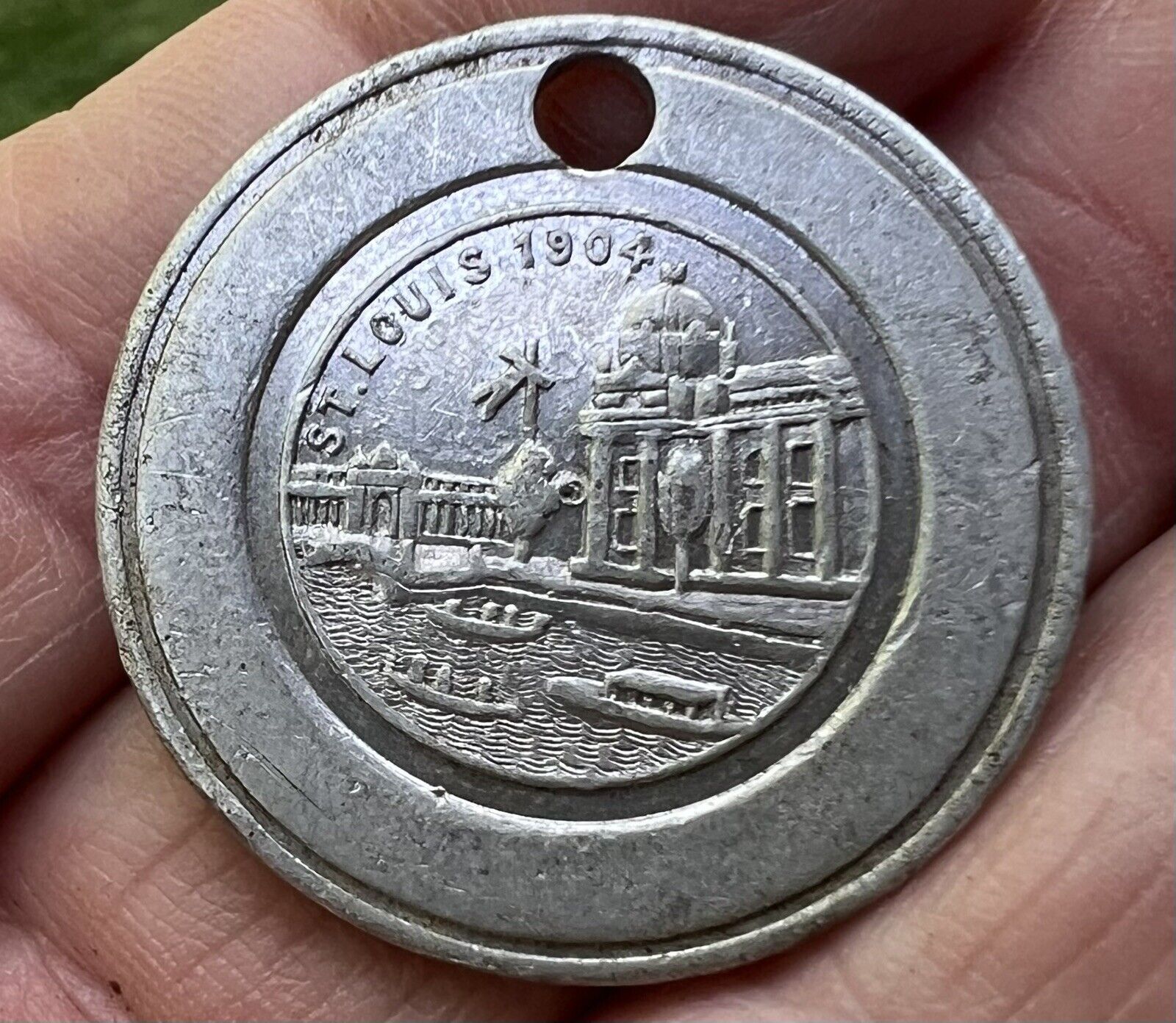 Vintage 1904 St Louis Worlds FAir coin token-1.25\