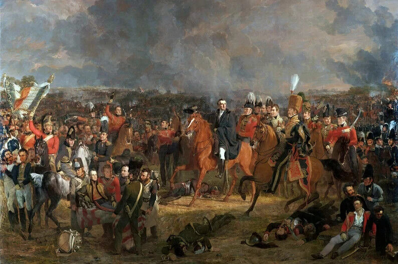 The Battle of Waterloo by Jan Willem Pieneman Art Reproduction 8x10 inch