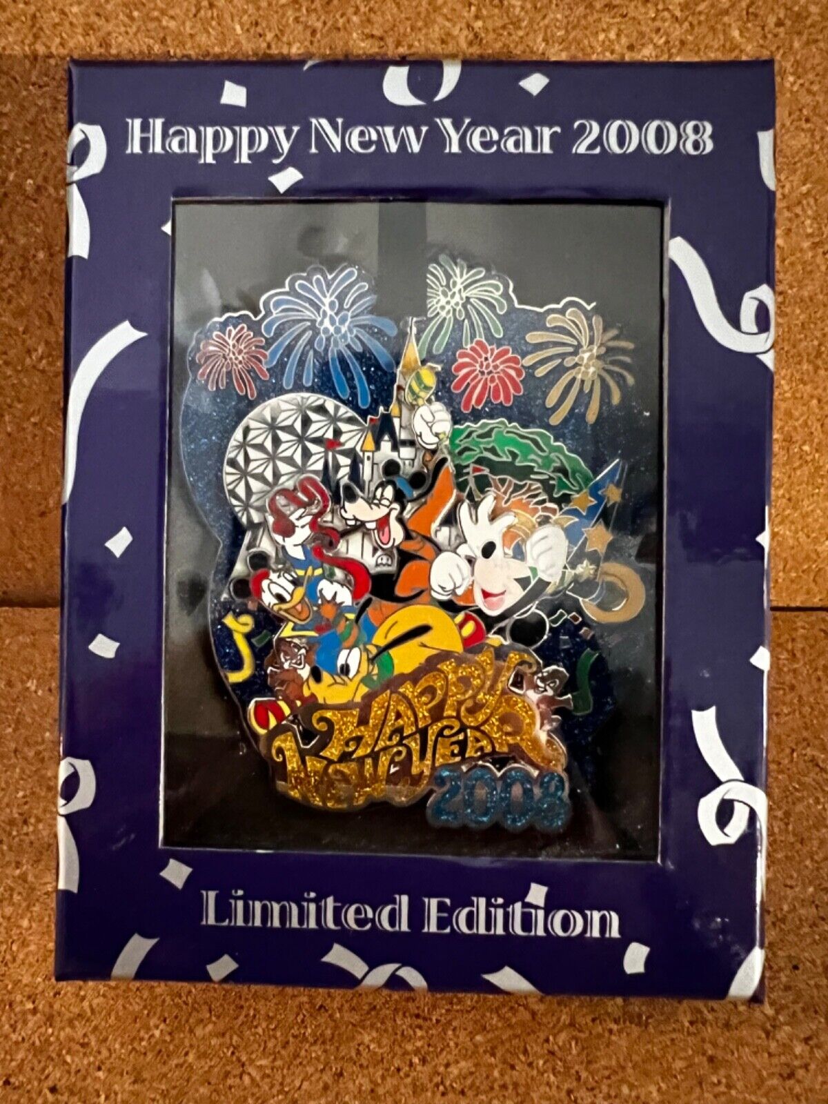 Disney Happy New Year 2008 Jumbo LE 500 pin