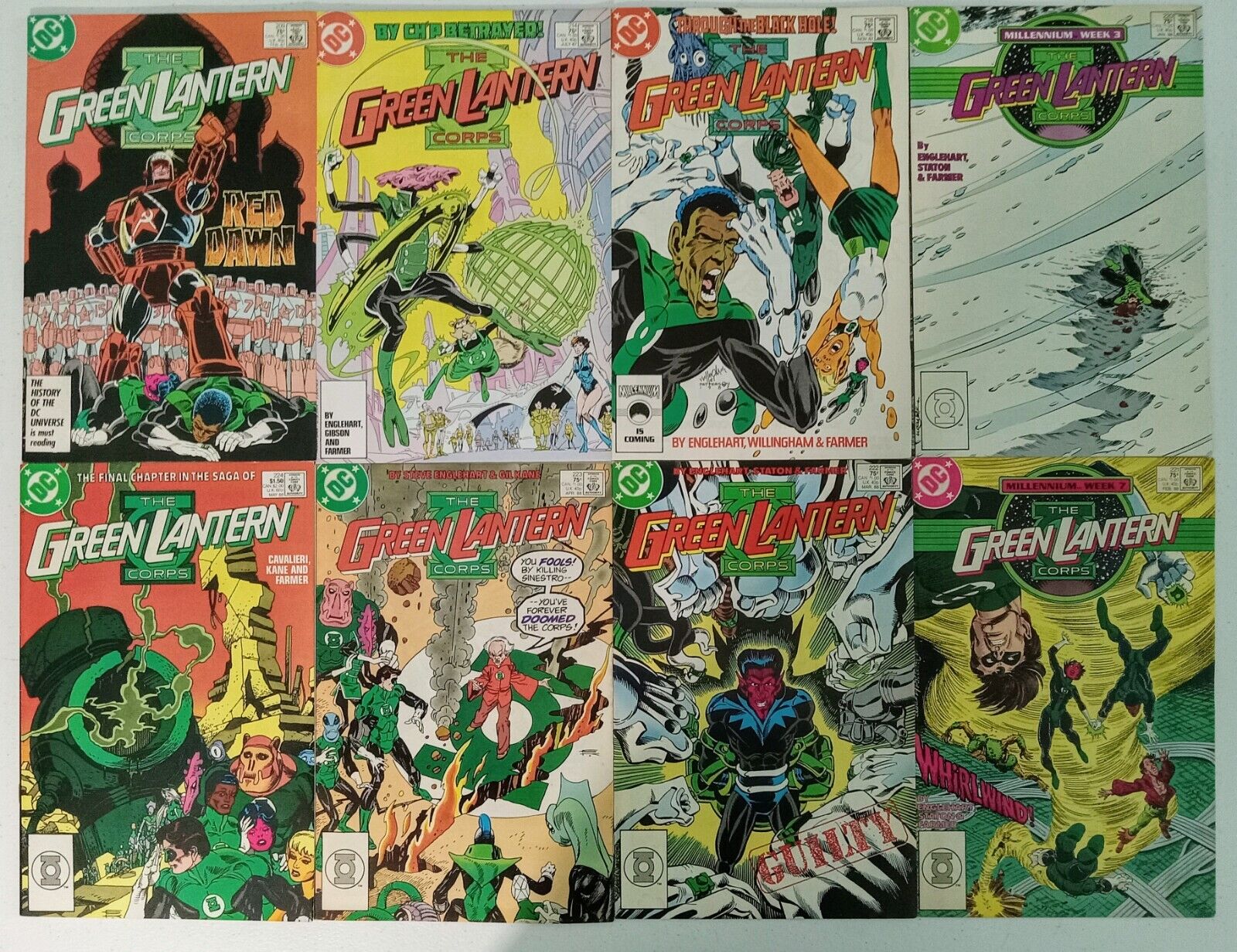 DC Comics Green Lantern Lot Of 40 1980\'s To 2000\'s, Bagged And Boarded \