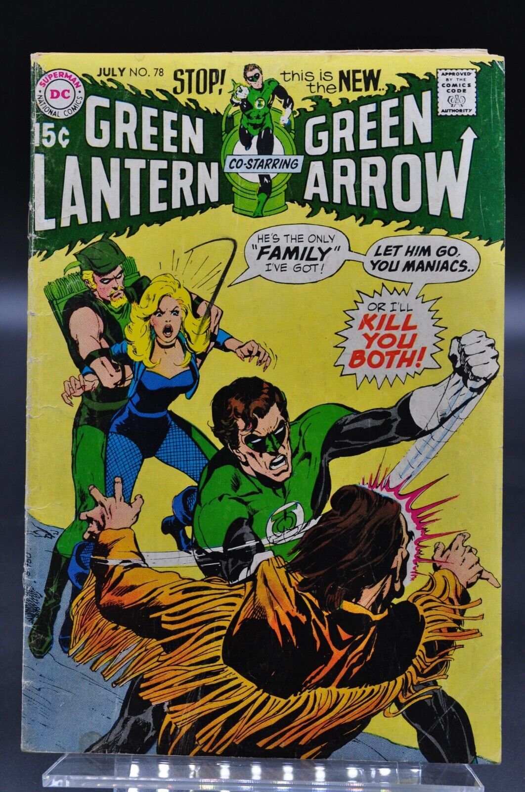Green Lantern #78 Green Arrow Black Canary App 1970 Neal Adams DC Comics