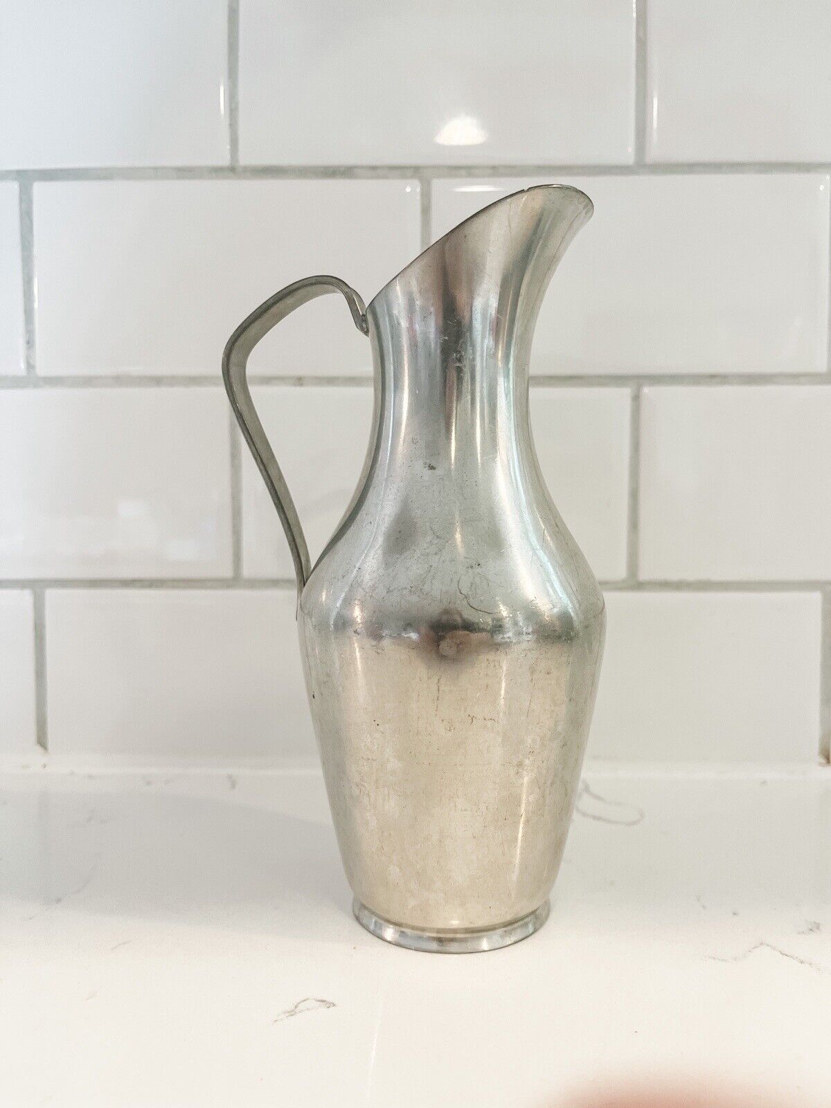 Vintage BM Norge  Pewter Made in Norway Pitcher Decanter Antique 645/1 Small