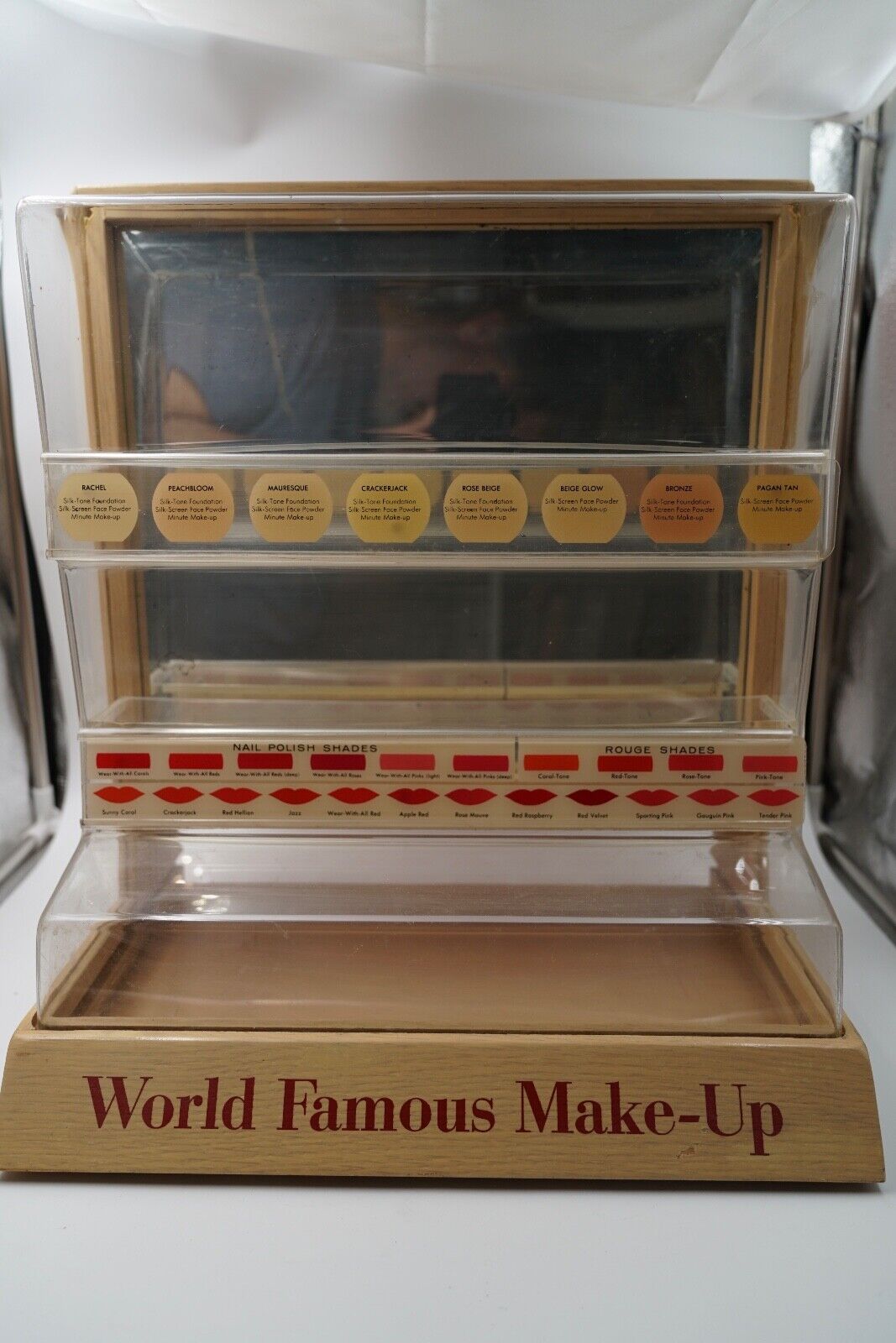 Rare Vintage 1950's-60's Makeup Cosmetics Store Display Case