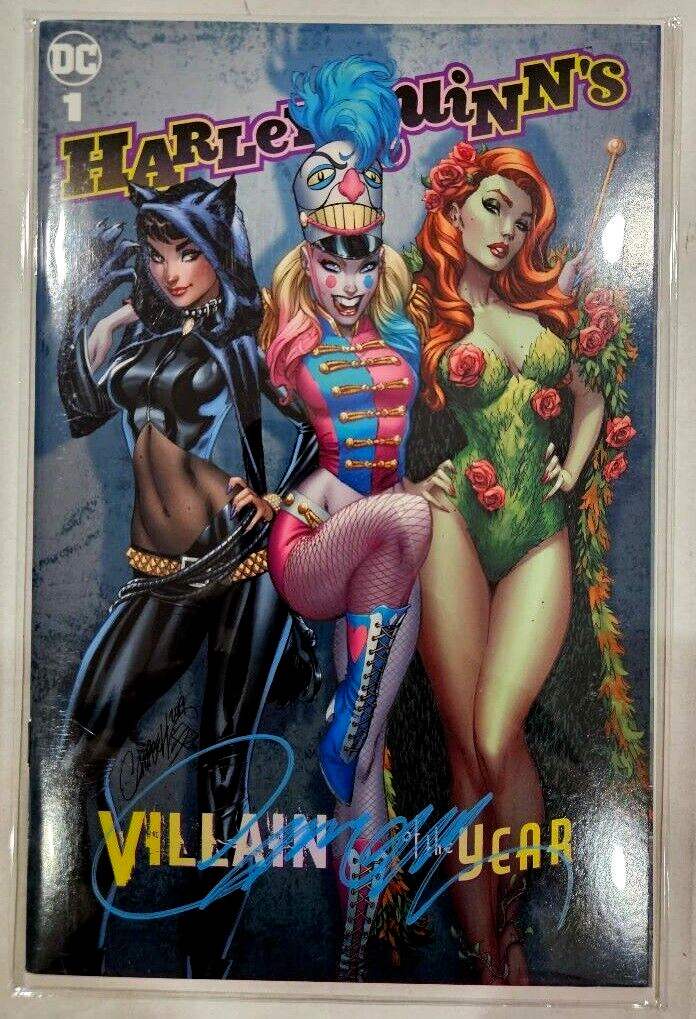 HARLEY QUINN VILLAIN OF THE YEAR #1 CAMPBELL EXCLUSIVE SIGNED VARIANT NM W/COA
