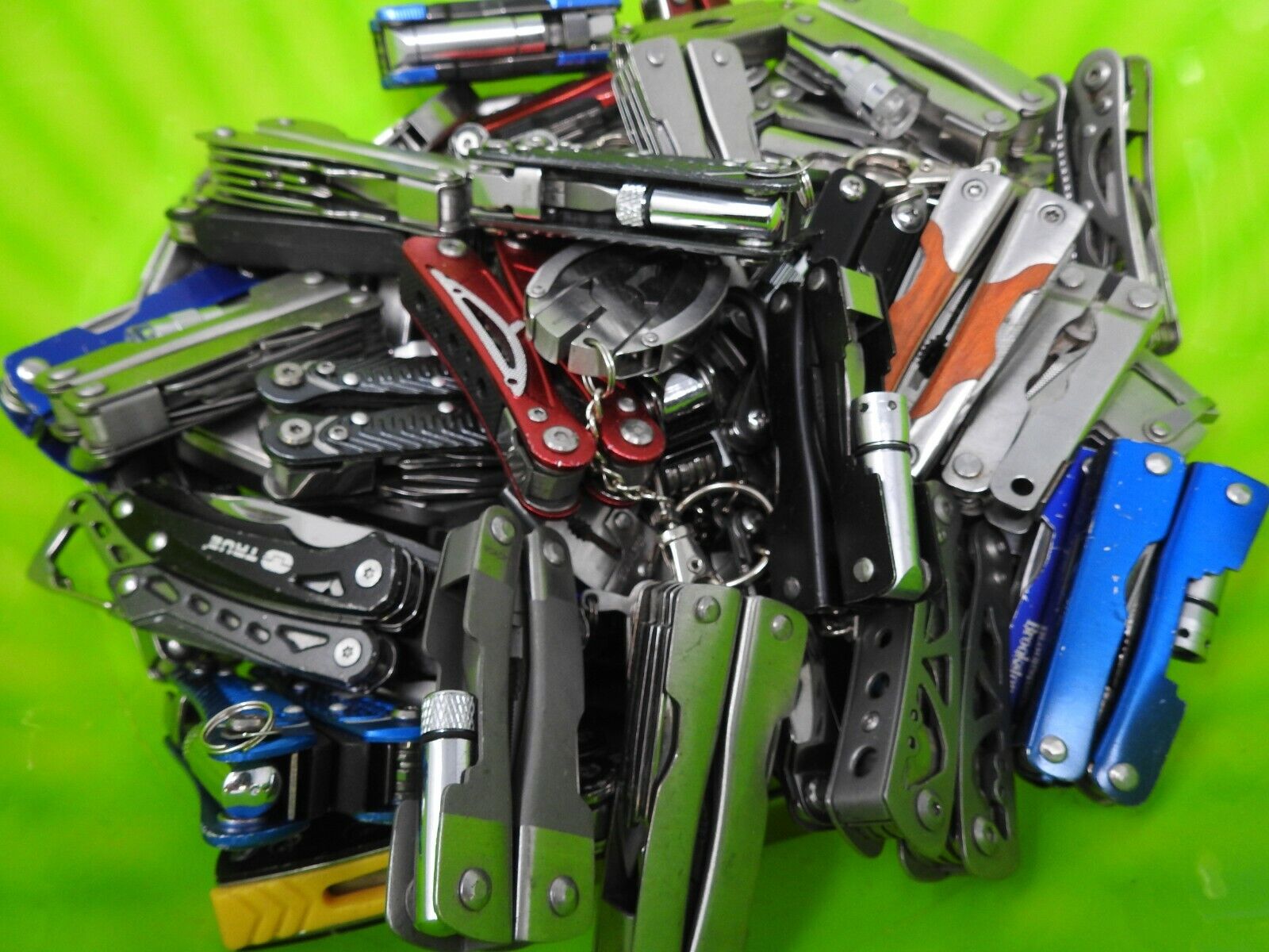 Wholesale Lot of 50 Small Multi-Tools Pliers - Flea Market Swap Meet Specials