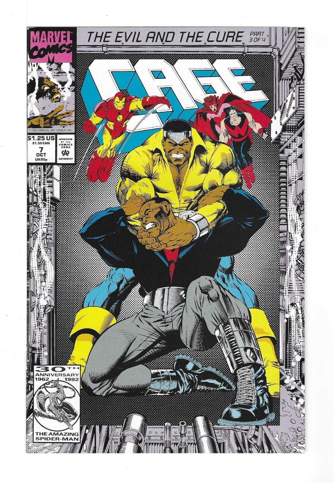 CAGE #7 --- IRON FIST HI-GRADE Marvel 1992 NM     *B3G1*