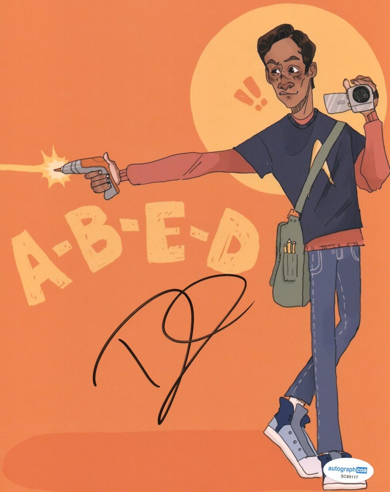 DANNY PUDI SIGNED COMMUNITY PHOTO ABED (2) ALSO ACOA CERTIFIED