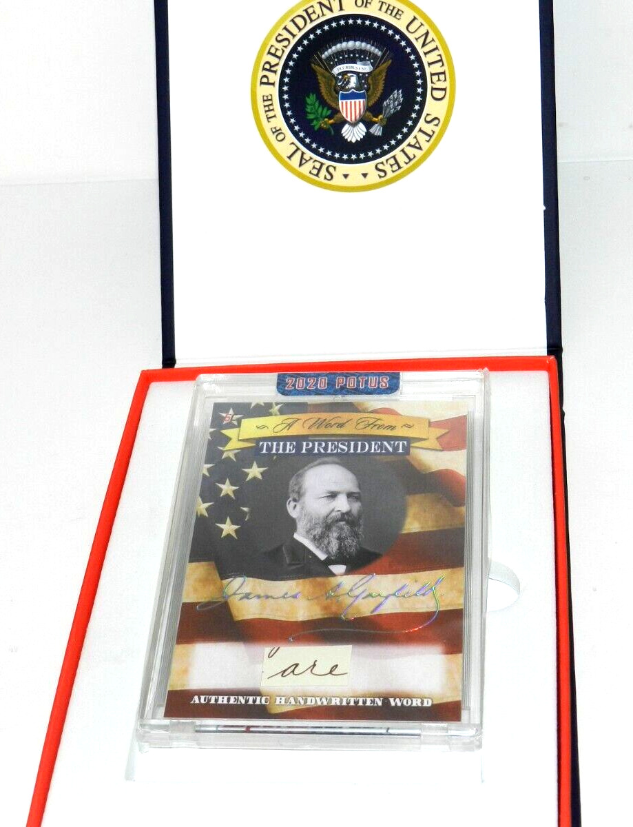 JAMES GARFIELD SIGNED CARD BY THE PRESIDENT ARCHIVE PSA BECKETT WORD CARD