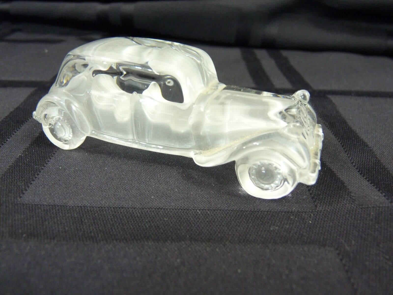 Vintage Crystal Old Timer Decorative Car Automobile Roadster Figurine