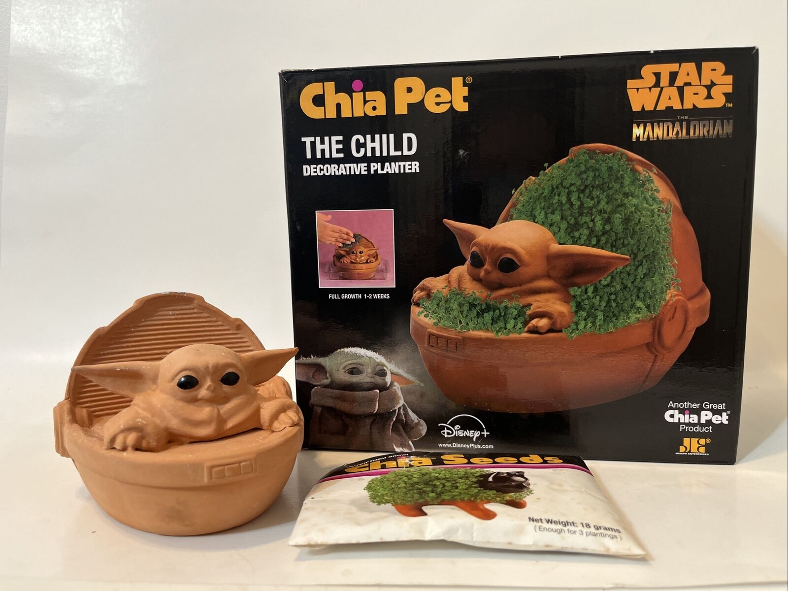 Chia Pet Star Wars The Child The Mandalorian Disney Plant Open Box, Read Please