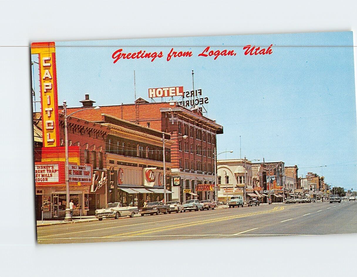 Postcard Greetings from Logan Utah USA