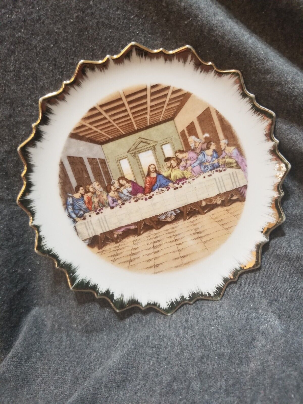 Vintage Lord's Last Supper 6” Plate Decorative Plate Art