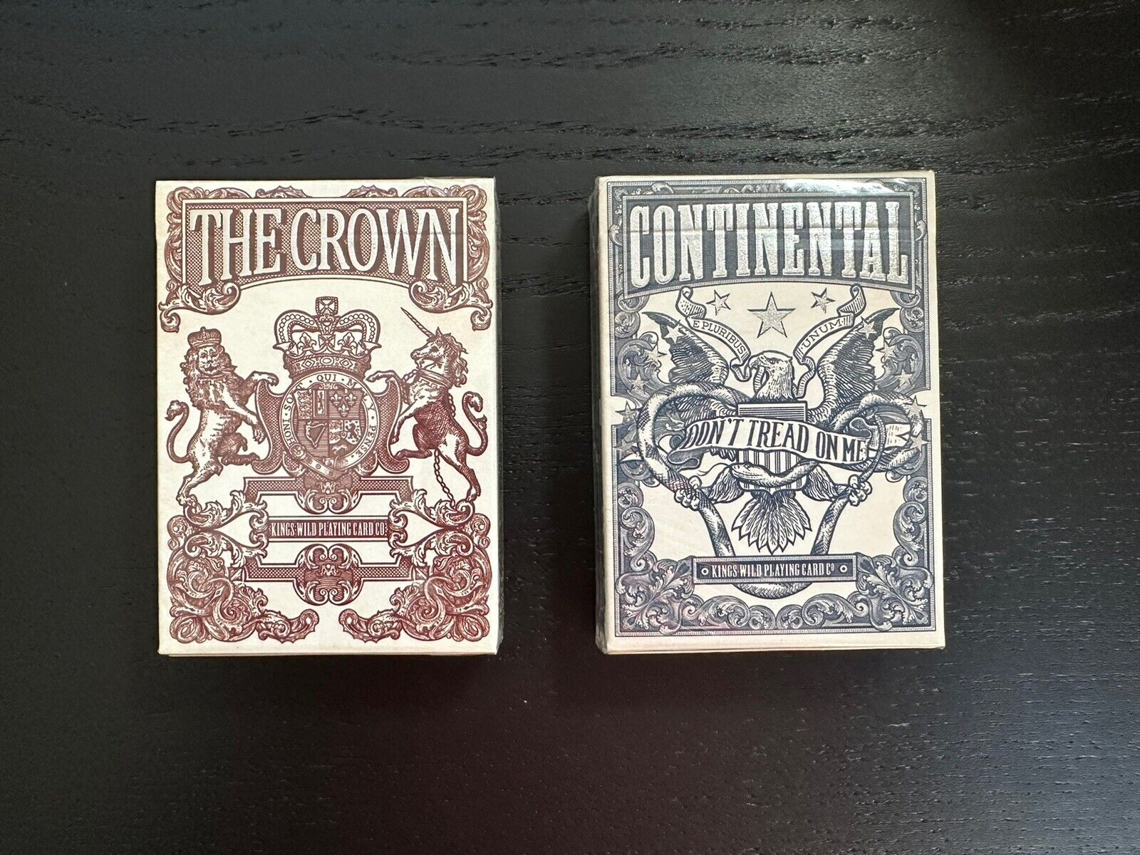 The Crown and Continental Kings Wild Project - Brand New Sealed Playing Cards