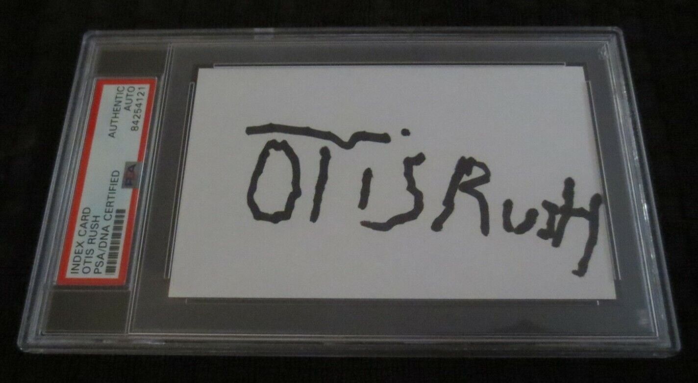 Otis Rush signed autographed psa slabbed index I Can't Quit You Baby