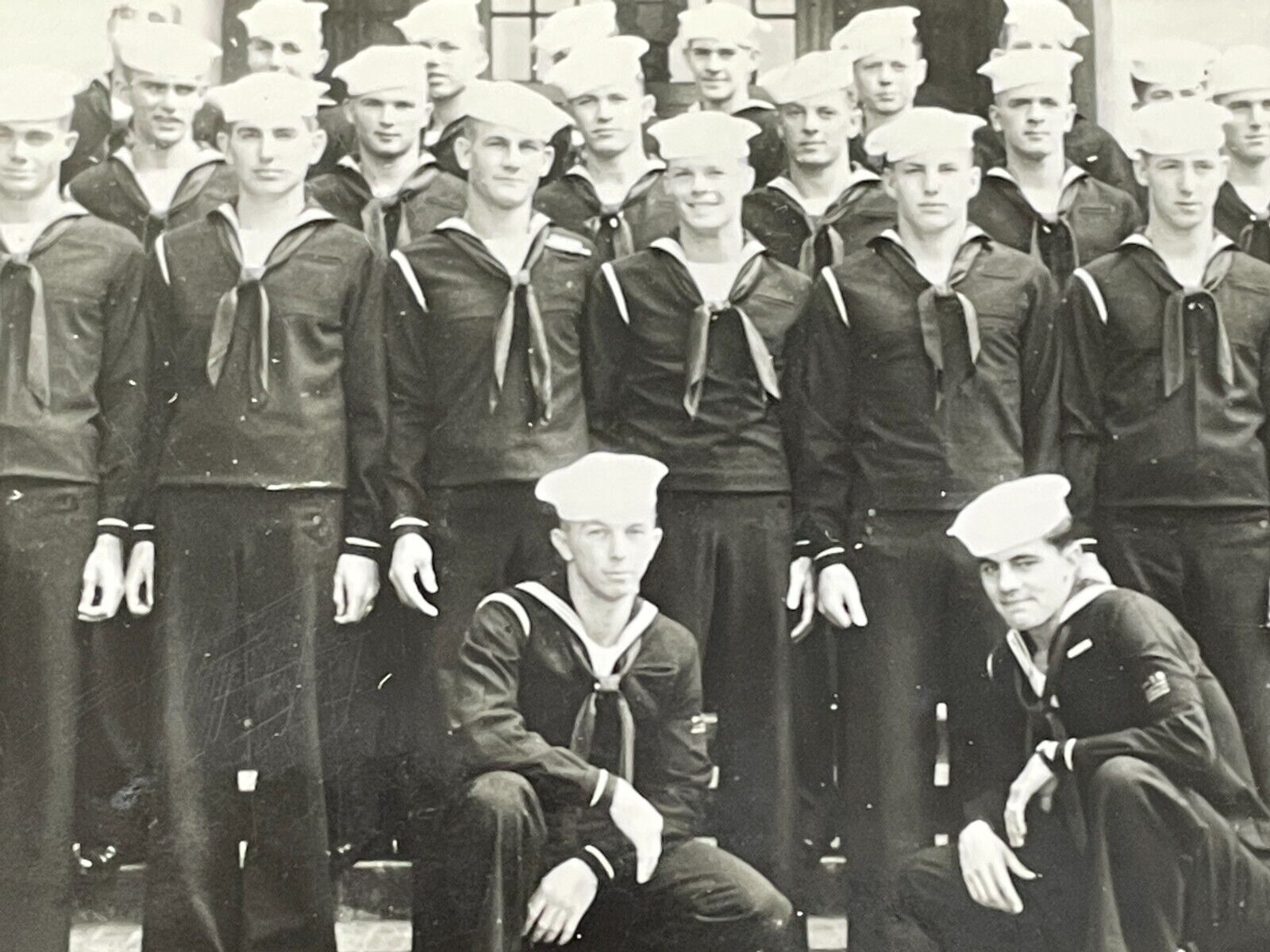 L2 Photo Handsome Group Navy Sailors Cailaghan Hall 1944 University California 