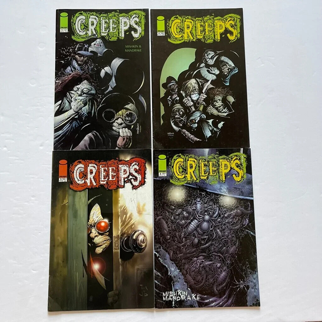 THE CREEPS COMIC BOOK LOT OF 4 #1 #2 #3 #4 - IMAGE COMICS MISHKIN MANDRAKE