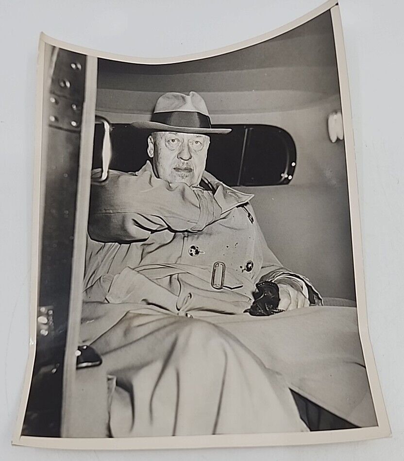 May 13 1937 Dr Hugo Eckner Visits Injured Hindenburg Crew Press Photograph