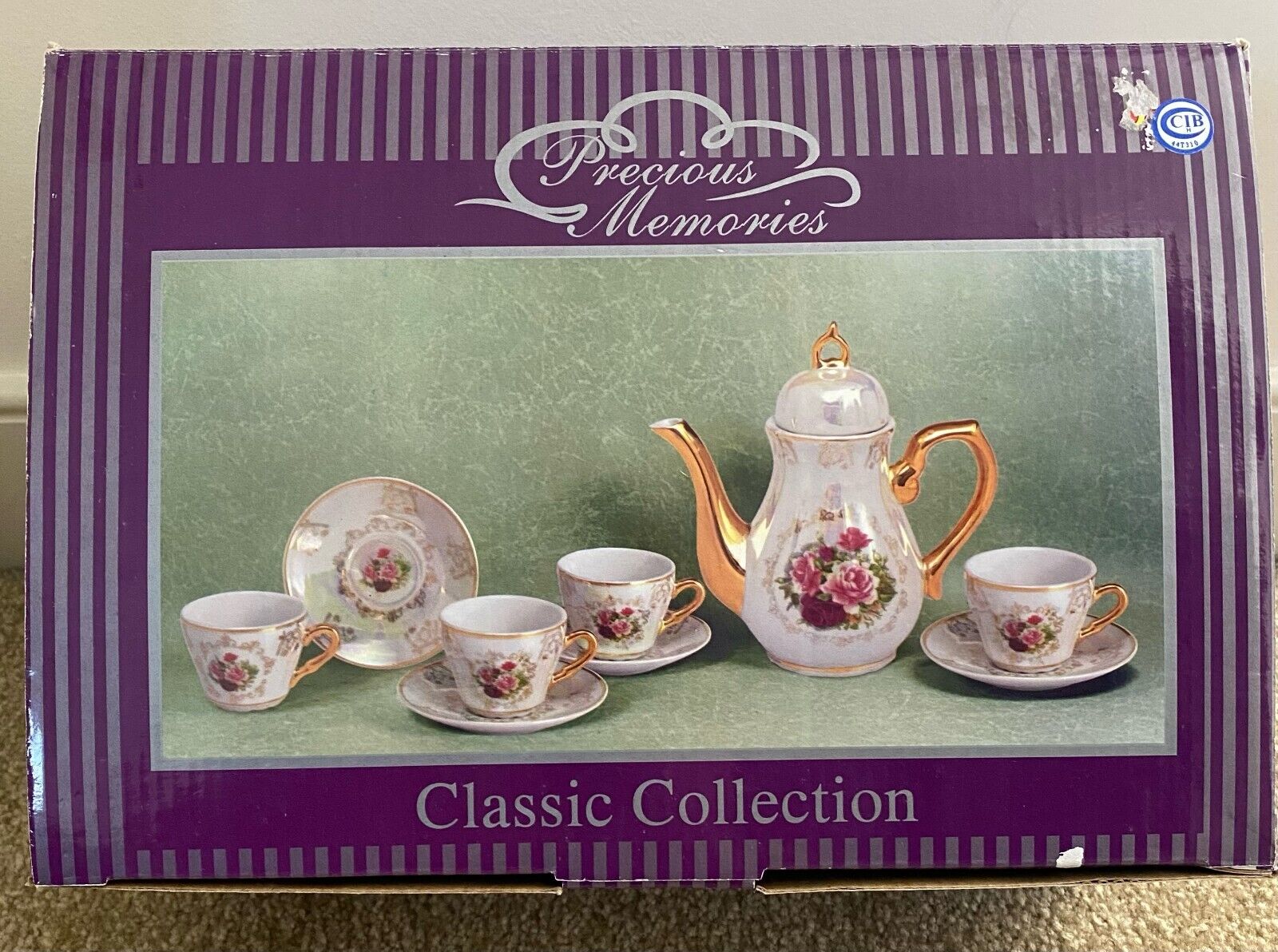 Precious Memories Classic Collection 10 pc Iridescent Tea Set - BDR