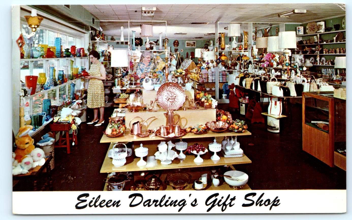 SEEKONK, MA Massachusetts~ EILEEN DARLINGS'S GIFT SHOP c1960s Roadside  Postcard