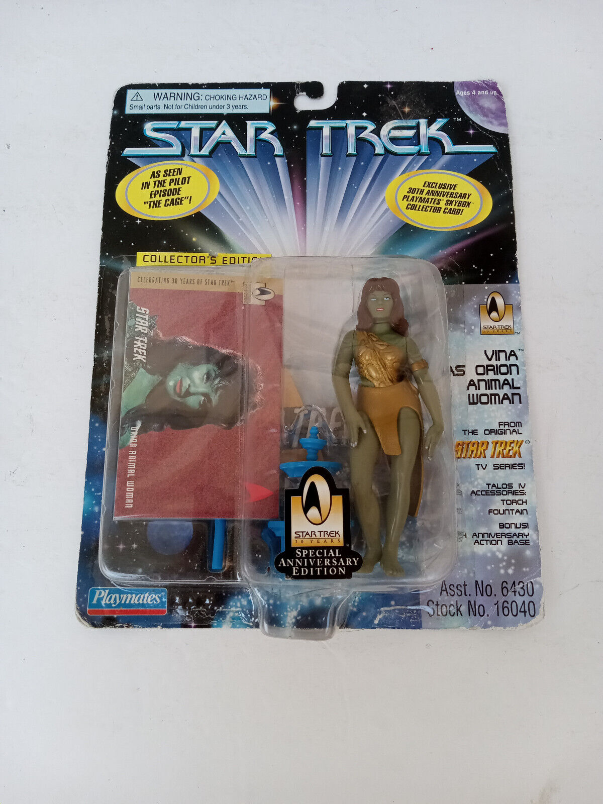 Star Trek Sexy Action Figure Green Woman Alien Vina Orion Slave Girl 4 ½” 1996