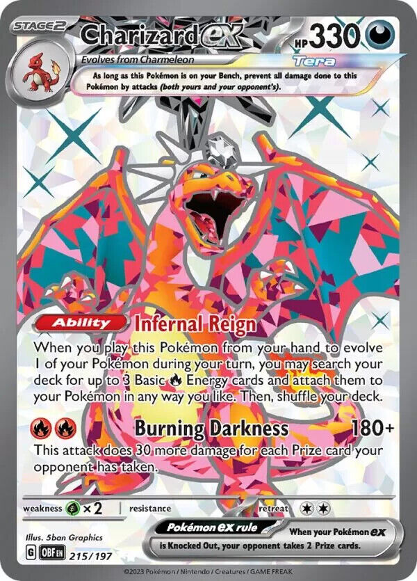 Pokemon Obsidian Flames Absol ex 215/197 Near Mint English